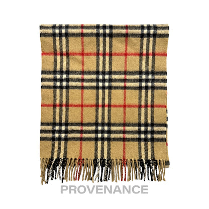 🔴 Vintage Burberrys Scarf Nova Check 100% PURE CASHMERE