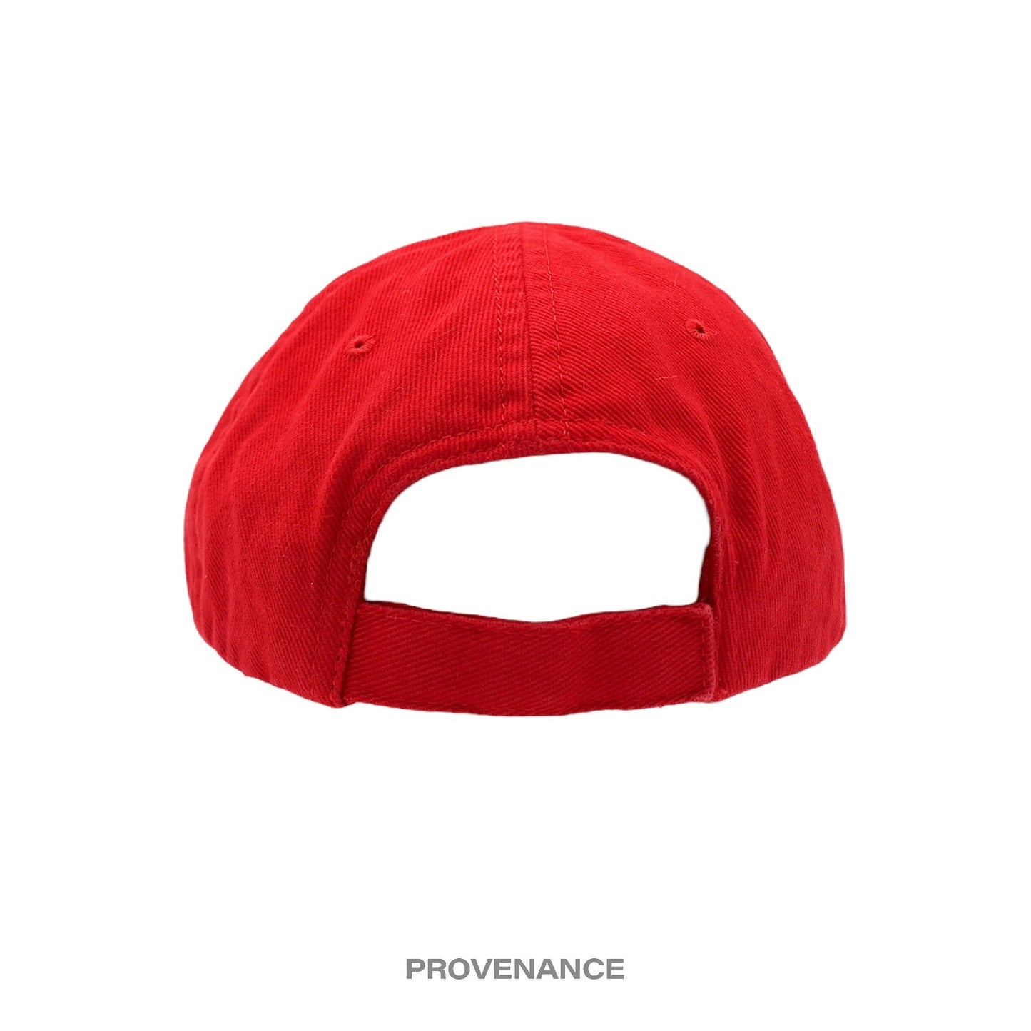 🔴 Balenciaga BB Embroidered Logo Cap - Red Black