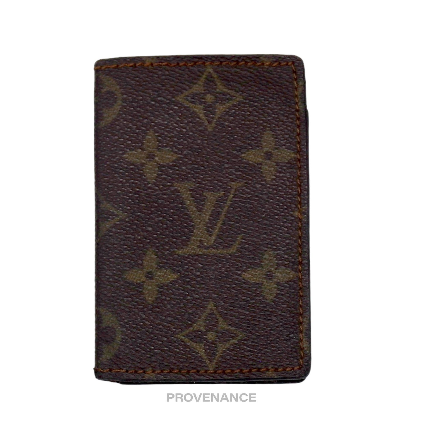 🔴 Louis Vuitton Pocket Organizer Card Wallet  - Monogram Small "f"