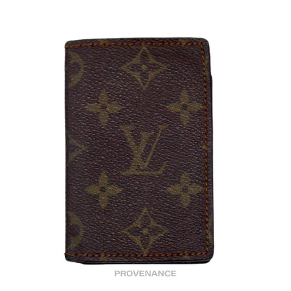 🔴 Louis Vuitton Pocket Organizer Card Wallet  - Monogram Small "f"