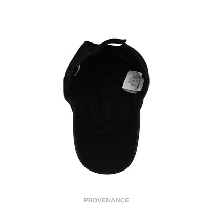 🔴 Balenciaga Embroidered Rainbow Logo Cap - Washed Black