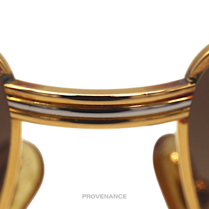 🔴 Cartier Romance Louis Sunglasses (Drake) - Gold Brown 56