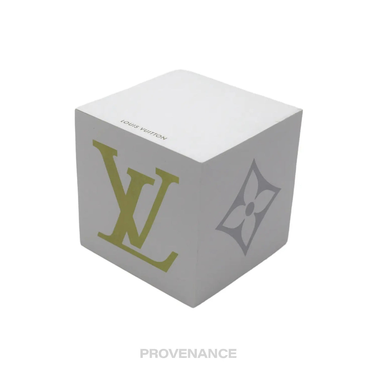 🔴 Louis Vuitton Monogram Desk Sticky Note Pad - White