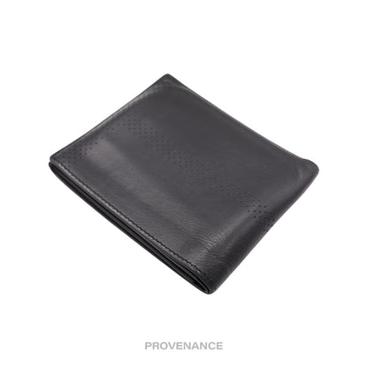 🔴 Hermès 8CC Bifold Wallet - Black Perforated H