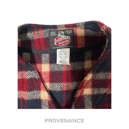 🔴  Johnson Woolen Mills Vest - Plaid XS
