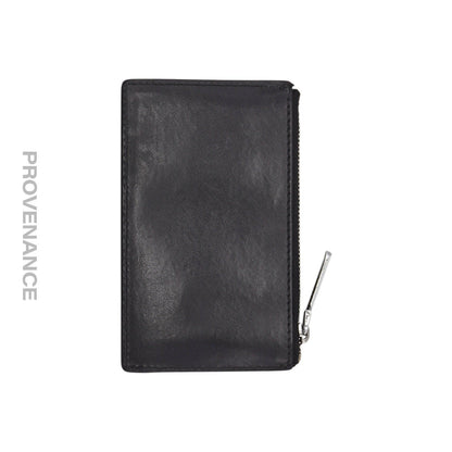 🔴 BURBERRY LONDON ENGLAND Zip Card Holder Wallet - Black
