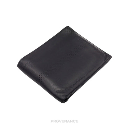 🔴 Hermès 8CC Bifold Wallet - Black Perforated H