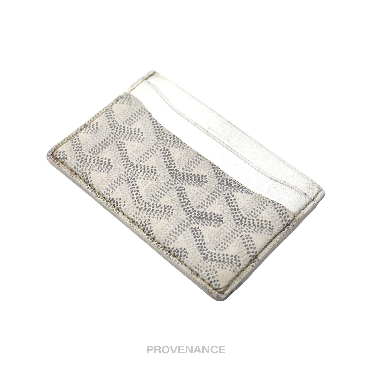 🔴 Goyard Saint Sulpice Card Holder - White Goyardine