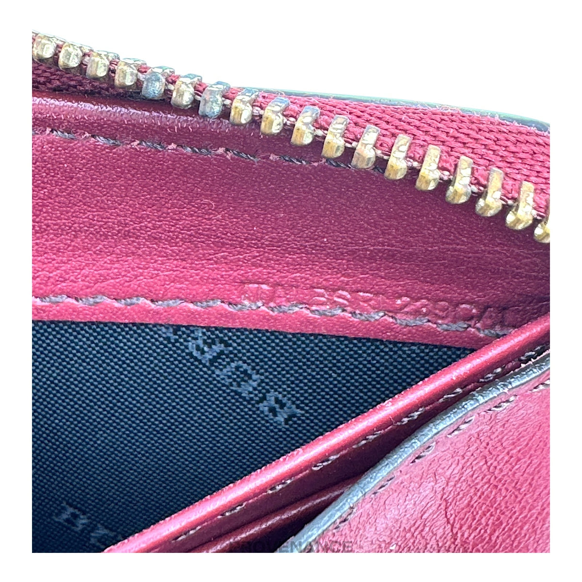 🔴 Burberry Logo Zip Long Wallet - Red Nova Check