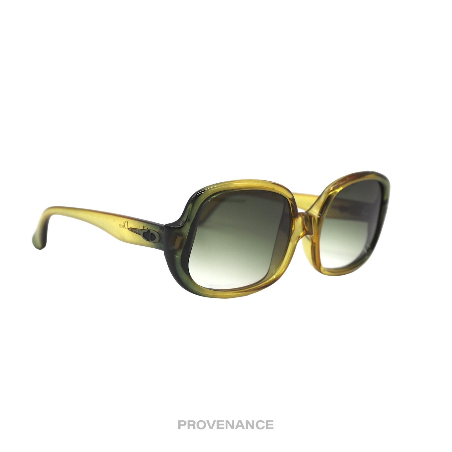 🔴 Christian Dior Optyl Vintage Sunglasses - Green Yellow