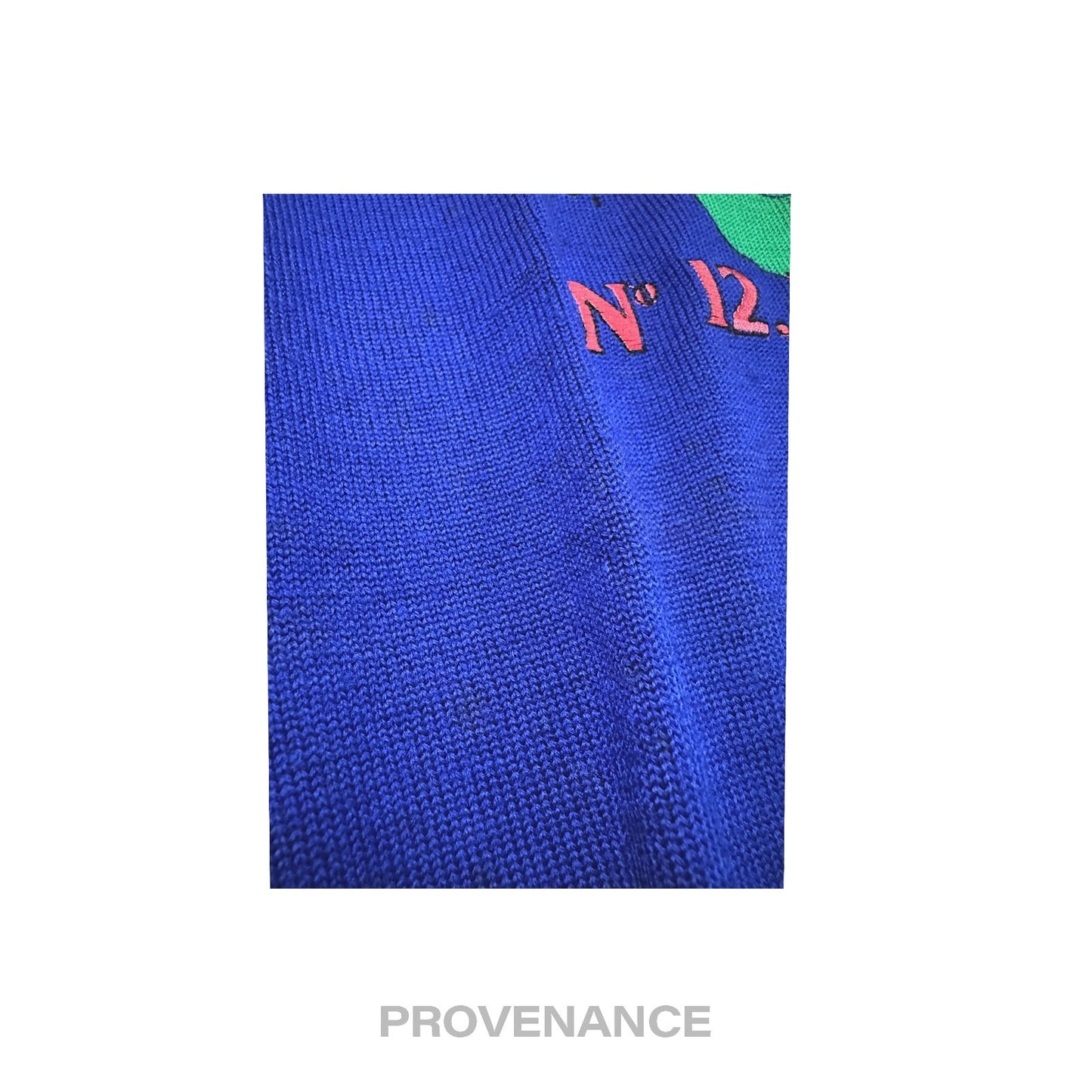 🔴 Balenciaga Sports Golf Crewneck Wool Sweatshirt - Blue L