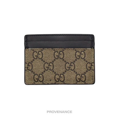 🔴 Gucci GG Supreme Card Holder Wallet - Kingsnake Brown