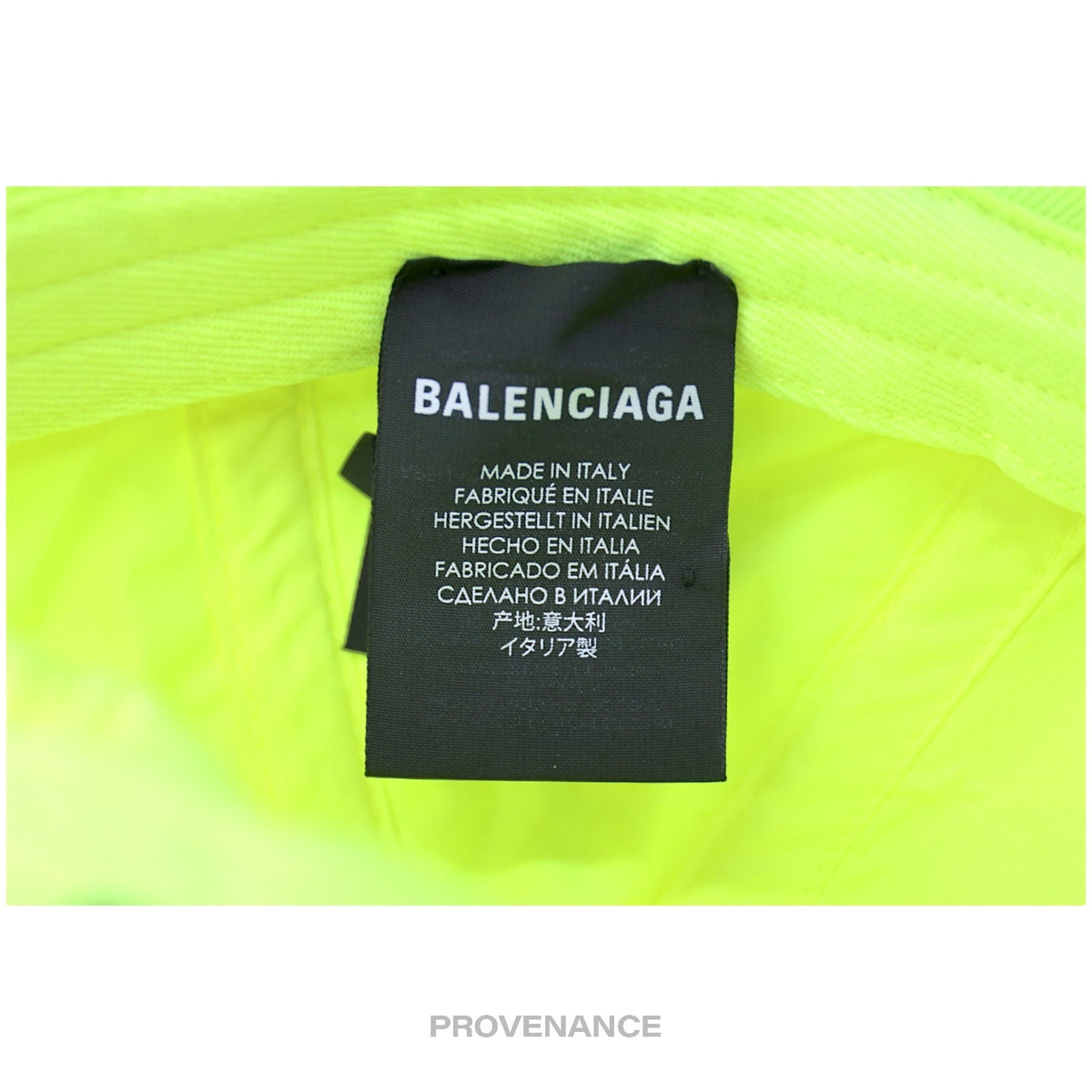 🔴 Balenciaga Soccer Crest Embroidered Logo Cap - Neon