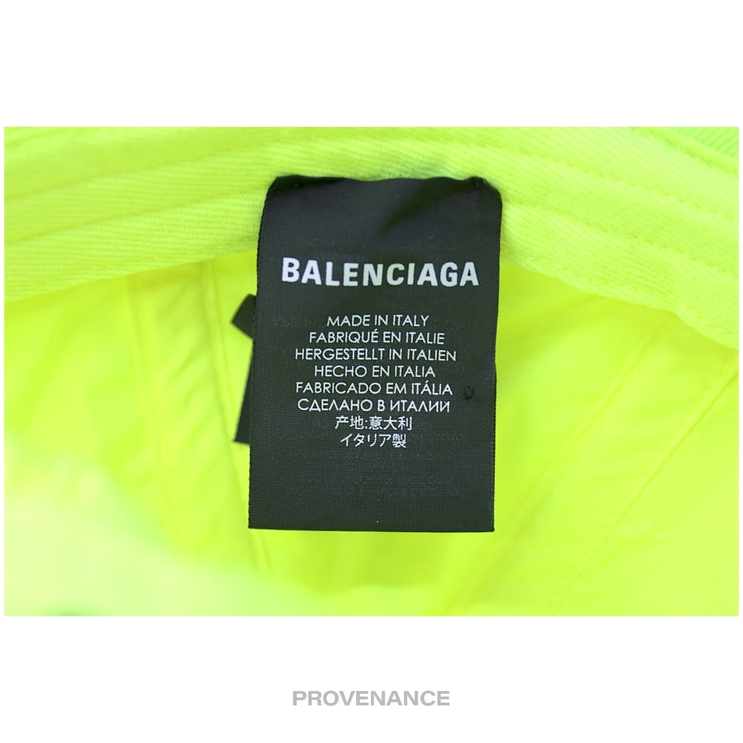 🔴 Balenciaga Soccer Crest Embroidered Logo Cap - Neon