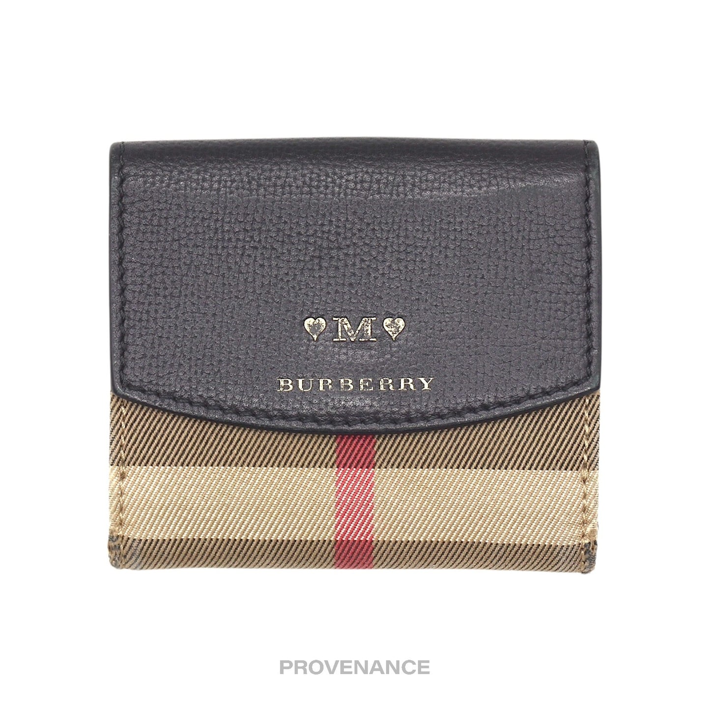 🔴 Burberry Trifold Snap Wallet - Nova Check Black