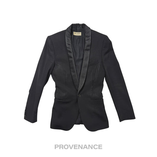 🔴 Saint Laurent Paris SLP Destroyed Tuxedo Dinner Jacket 44