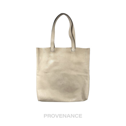 🔴 Gucci GG Vintage Logo Tote Bag - Off-White Leather