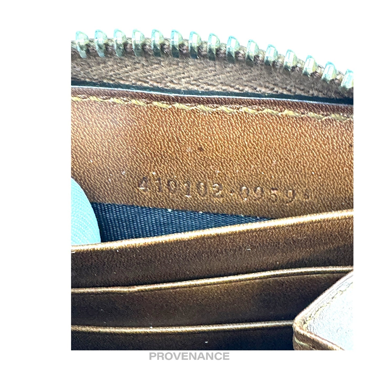 🔴 Gucci Zip Long Wallet -  GG Supreme Brown