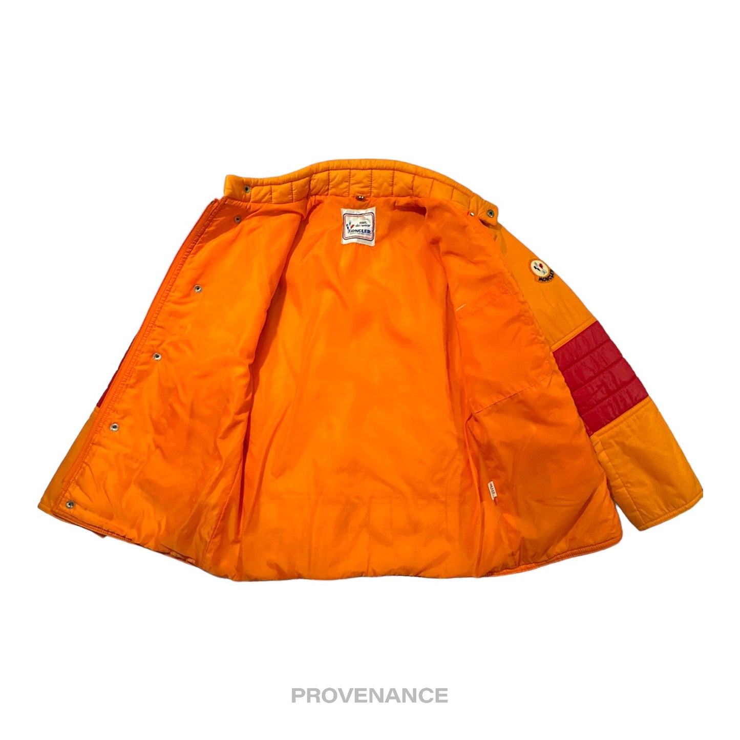 🔴 Moncler Light Ski Jacket Coat - Orange/Red