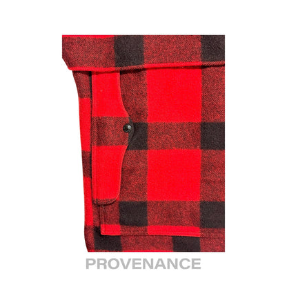 🔴 Filson Double Mackinaw Cruiser USA Wool Red Plaid 38 S