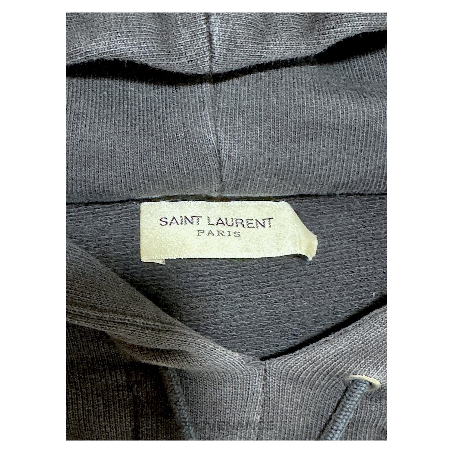 🔴 Saint Laurent Paris SLP Logo Hoodie - Black S