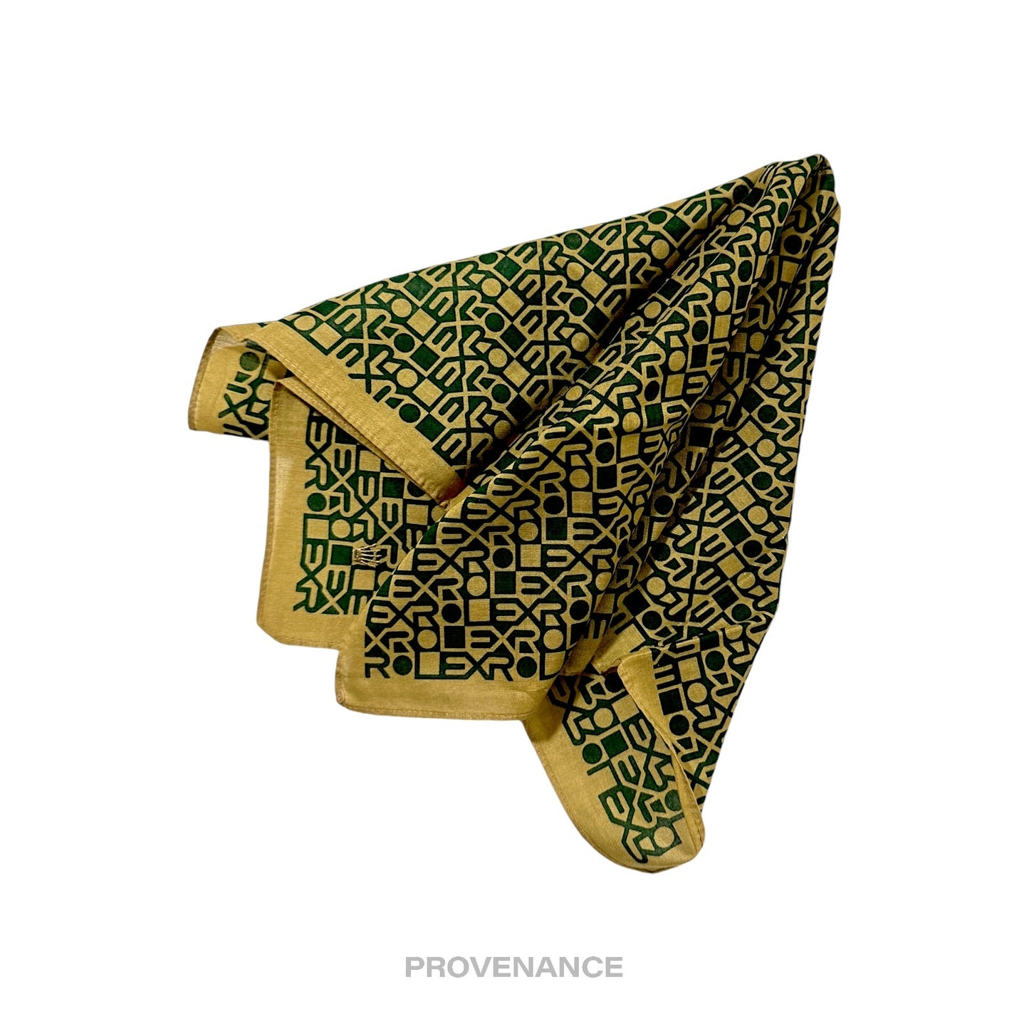 🔴 Rolex Handkerchief - Monogram Crown Green Gold