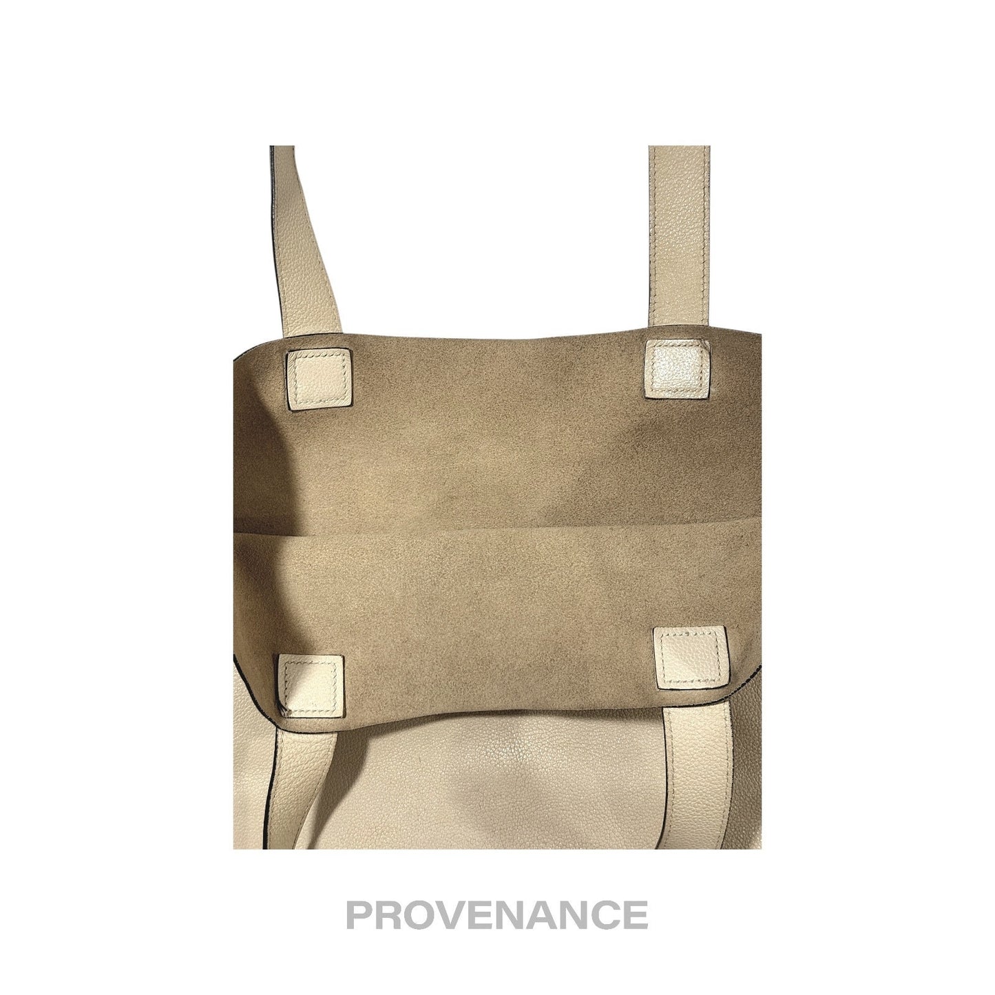 🔴 Gucci GG Vintage Logo Tote Bag - Off-White Leather