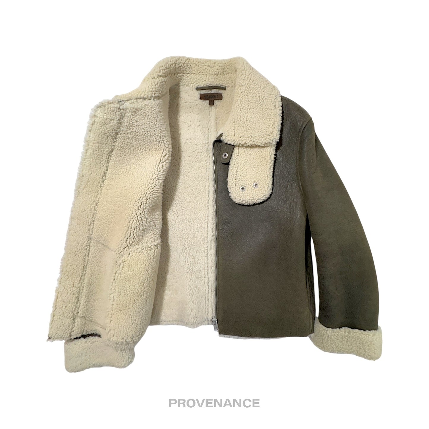 🔴 YEEZY SEASON 3  Shearling Bomber Jacket Coat - Olive S