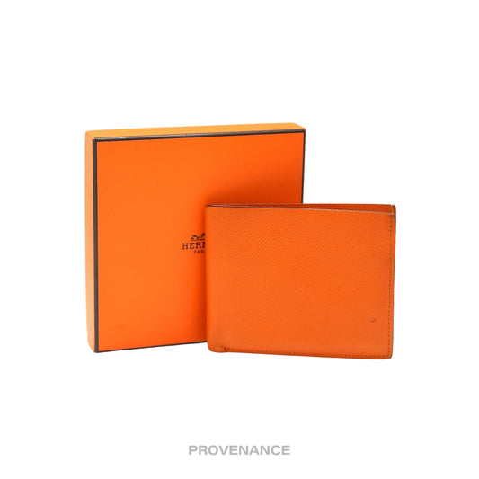 🔴 Hermes Petit h Twill Compact Wallet - Patchwork Leather