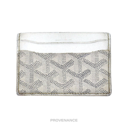 🔴 Goyard Saint Sulpice Card Holder - White Goyardine