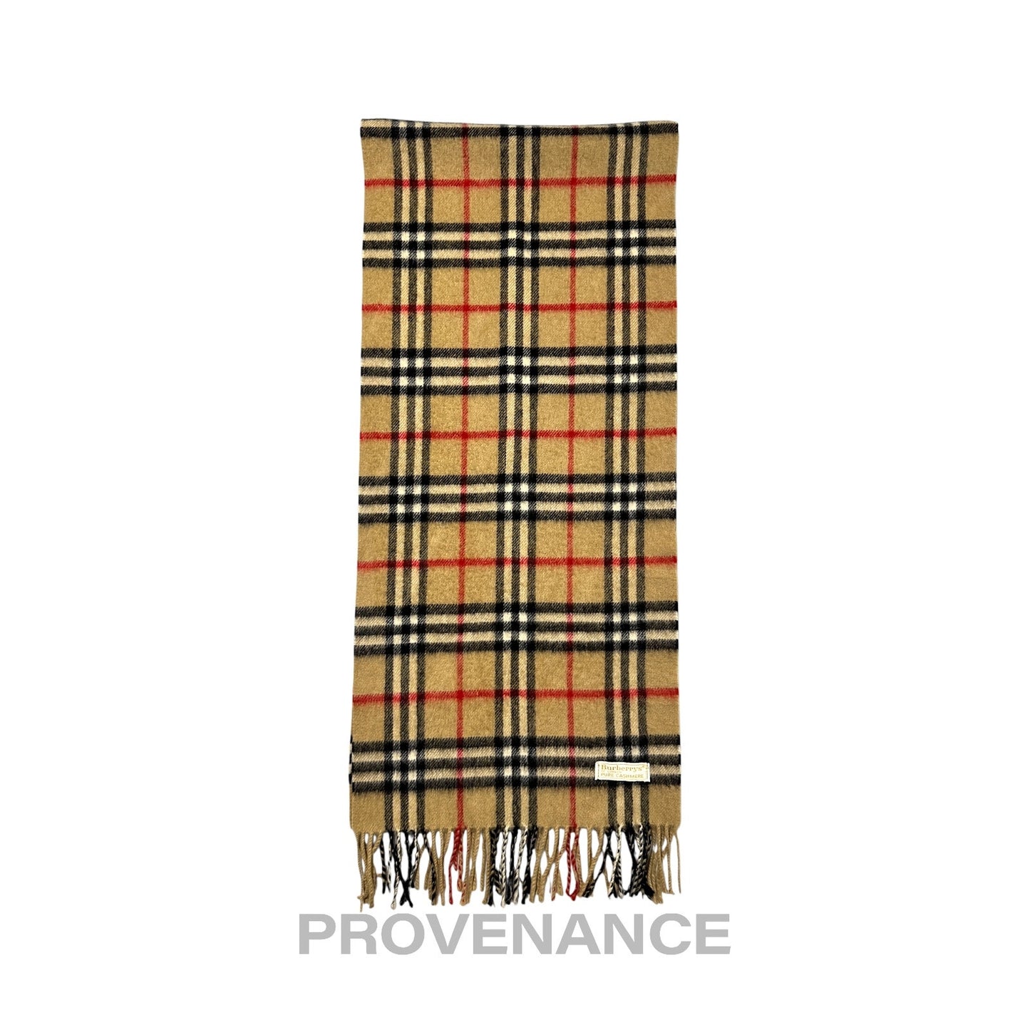 🔴 Vintage Burberrys Scarf Nova Check 100% PURE CASHMERE