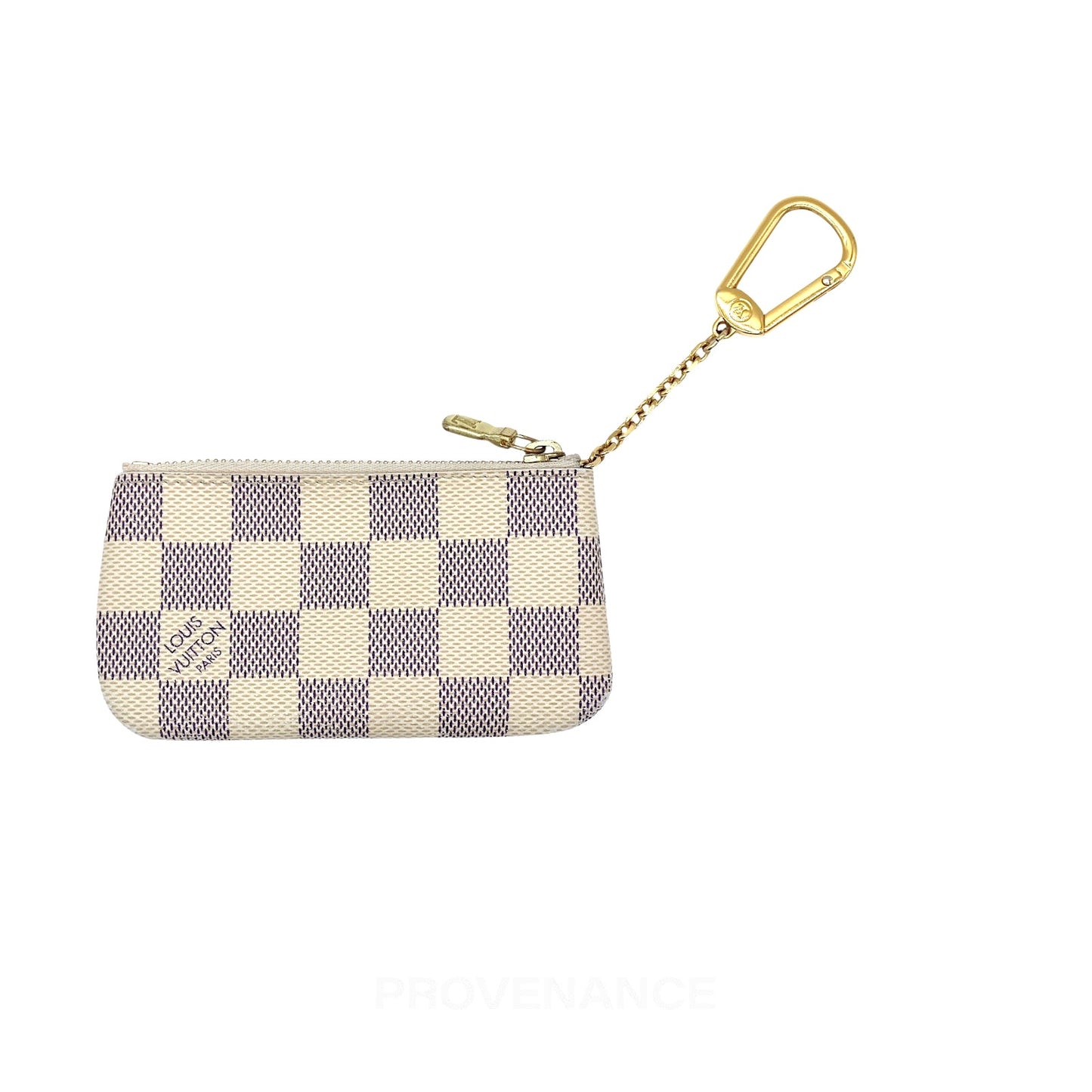 🔴 Louis Vuitton Key Pouch Cles - Damier Azur
