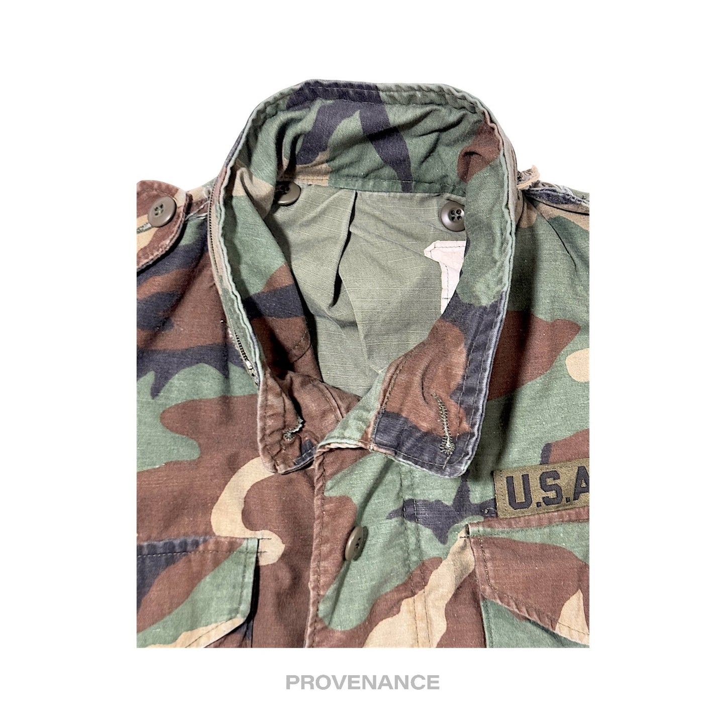 🔴 US ARMY M-65 FIELD JACKET - Camouflage S