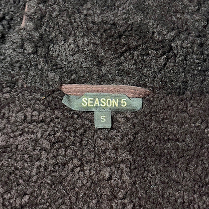 🔴 YEEZY SEASON 5 Parka Hoodie - Oxblood Shearling S