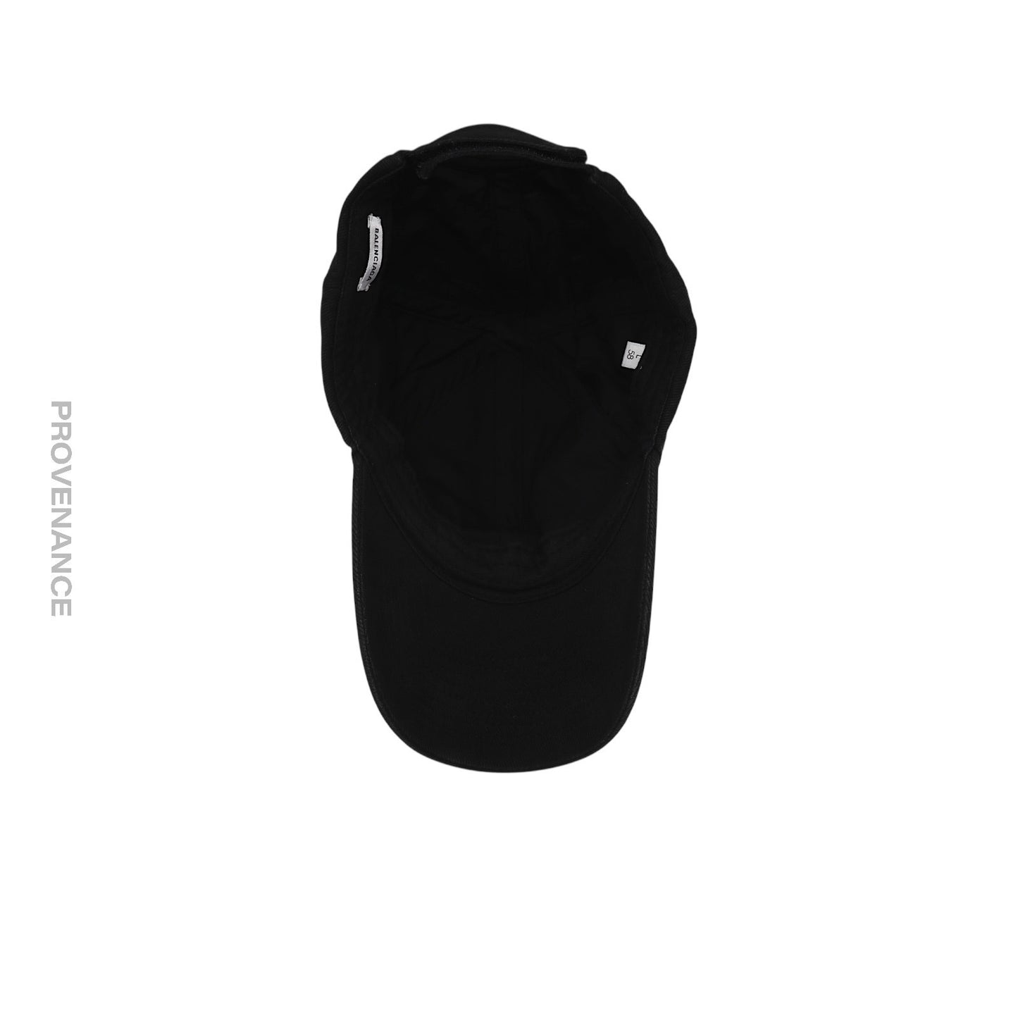 🔴  Balenciaga Embroidered Logo Cap - Washed Black