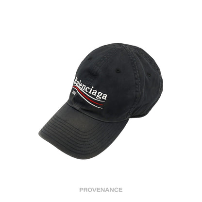 🔴 Balenciaga Political Campaign Cap Hat - Washed Black