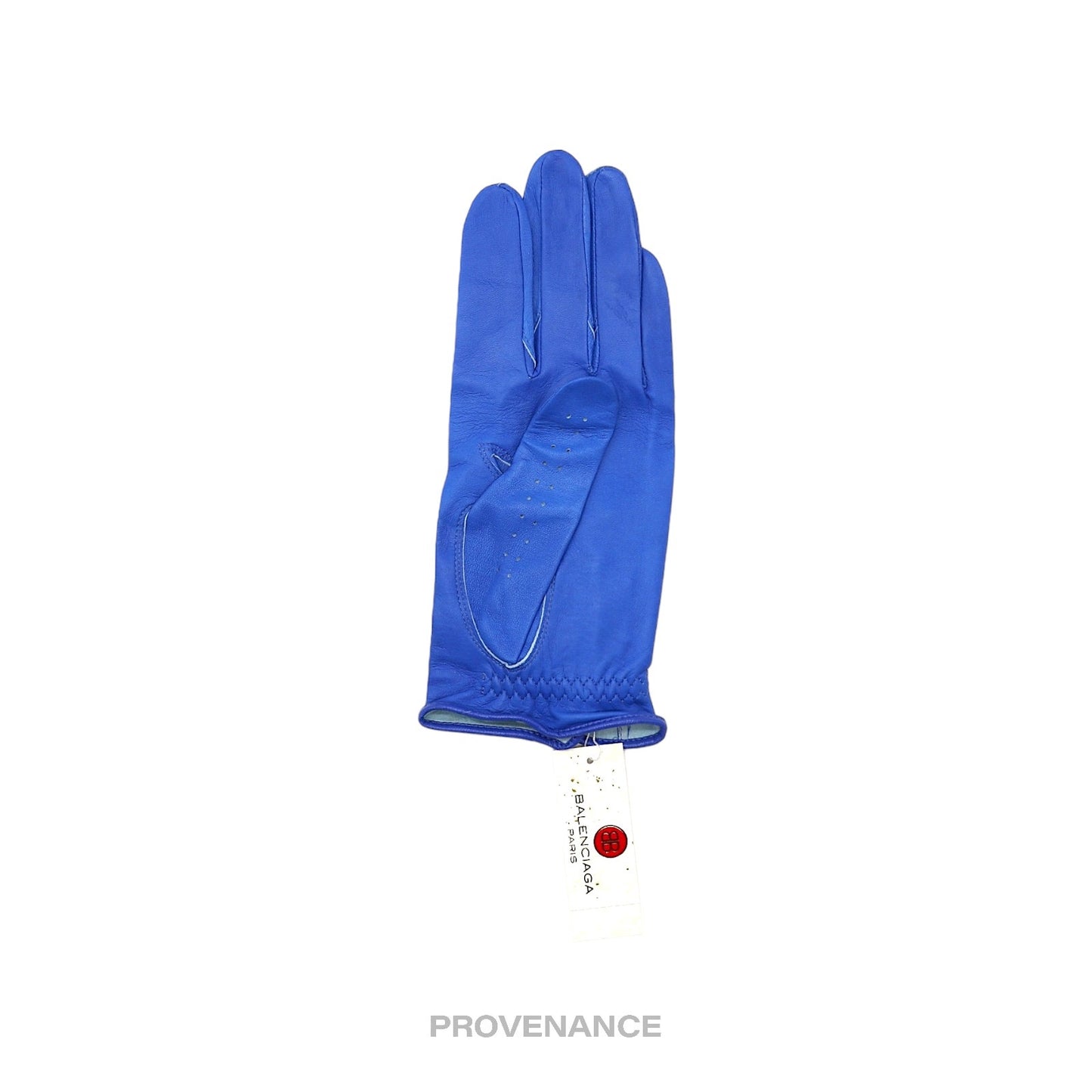 🔴 Balenciaga Golf Glove - Blue Cabretta Leather 19cm.