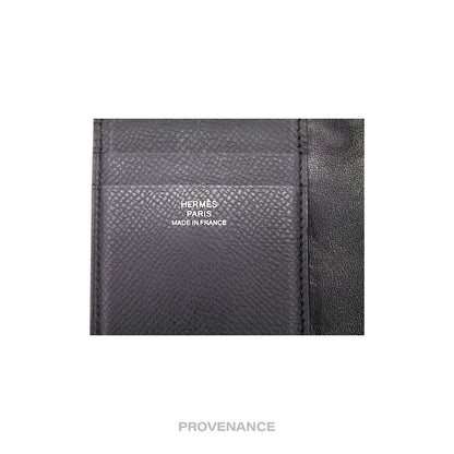 🔴 Hermes MC2 Euclide Pocket Organizer Wallet - Epsom Noir