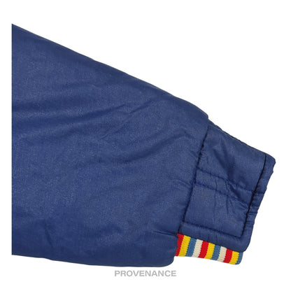 🔴 Moncler Light Ski Jacket - Blue Grenoble Logo Yellow Red