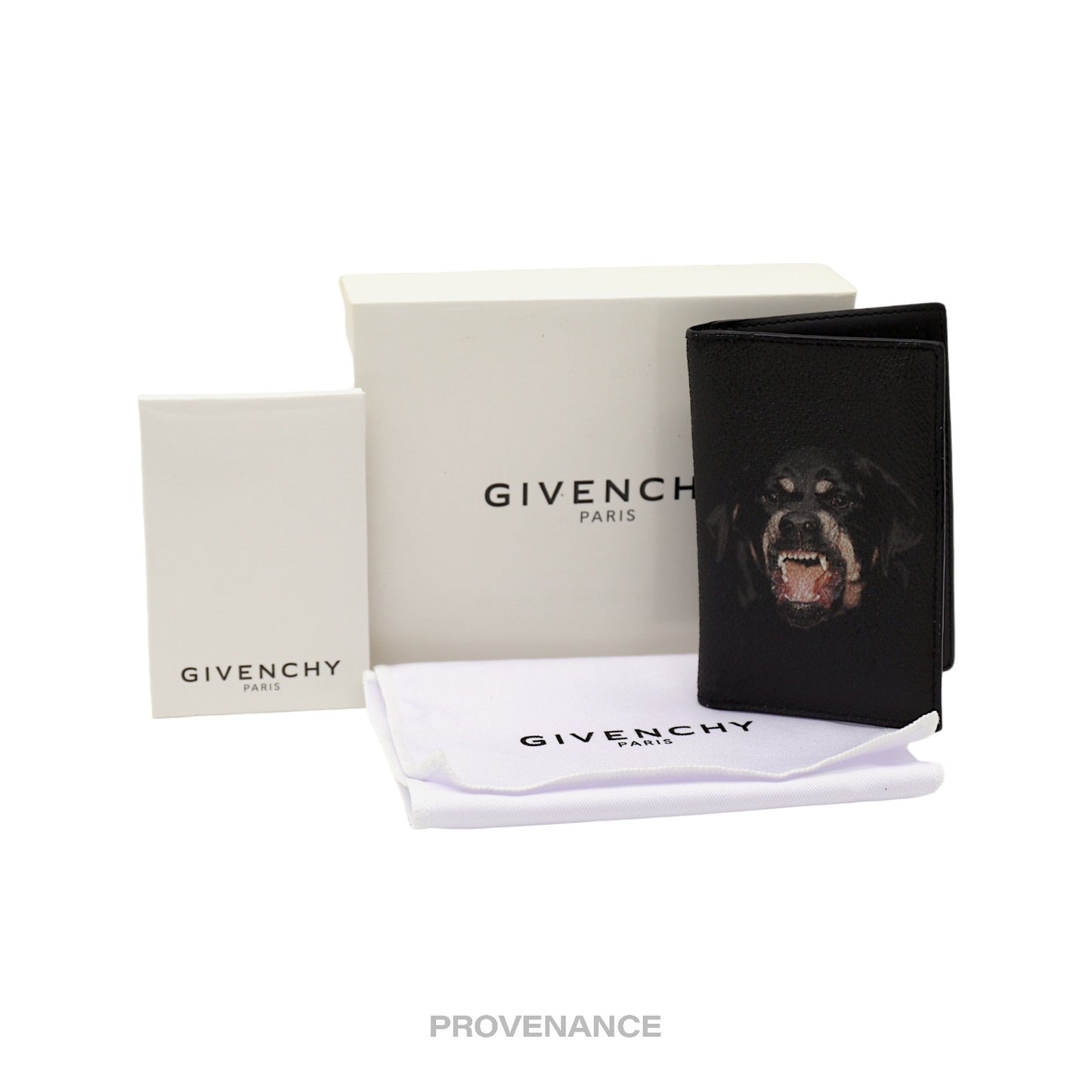 🔴 Givenchy 6CC Pocket Organizer Wallet - Rottweiler