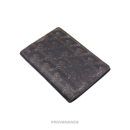 🔴 Goyard Saint-Marc Card Holder Wallet - Black Goyardine