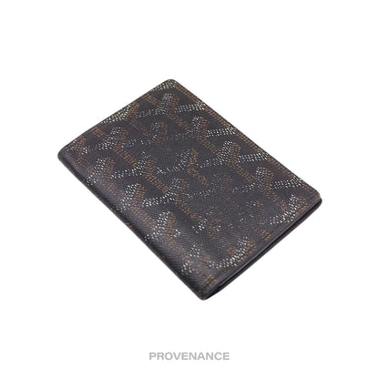 🔴 Goyard Saint-Marc Card Holder Wallet - Black Goyardine