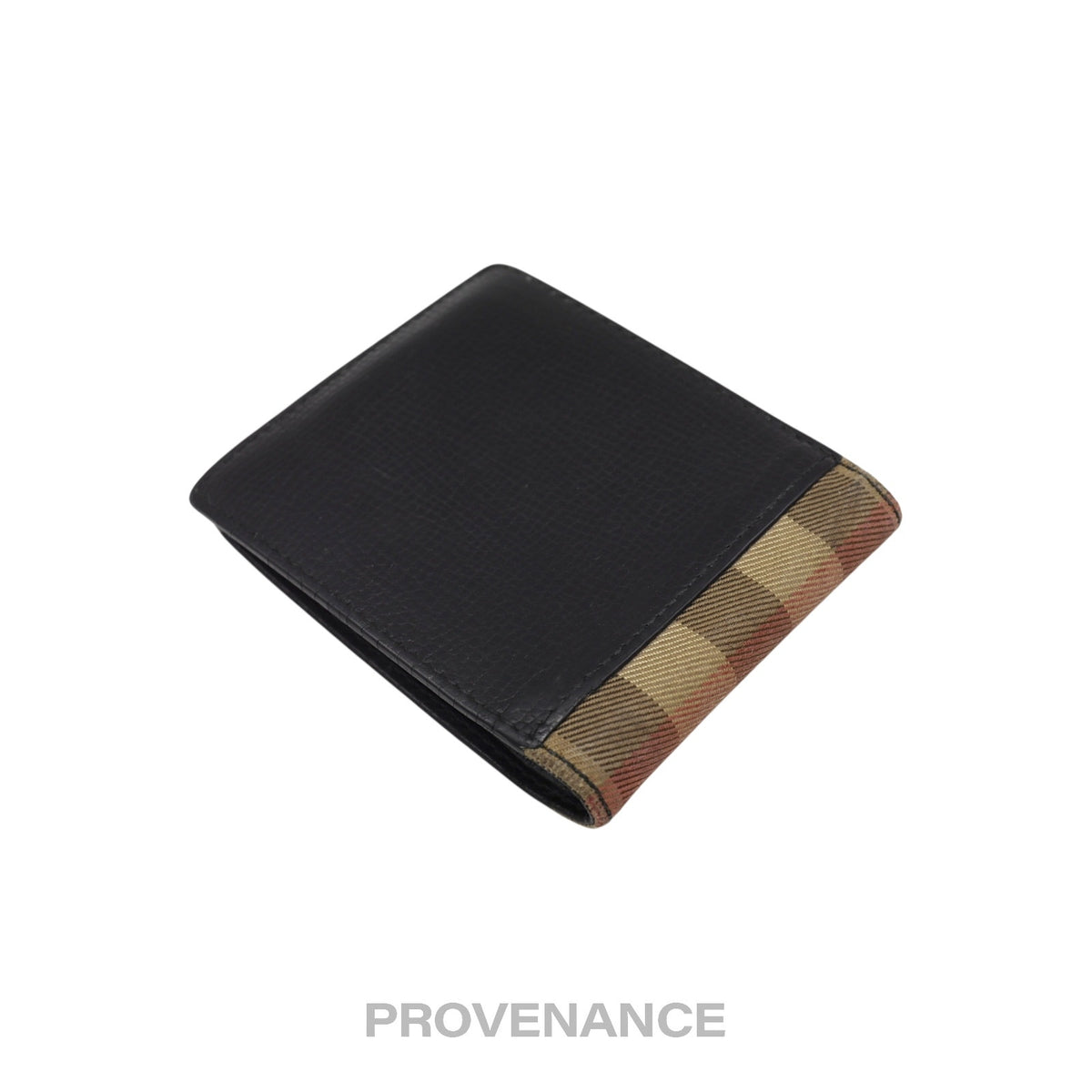 🔴 Burberry Bifold Wallet - Nova Check Navy Leather