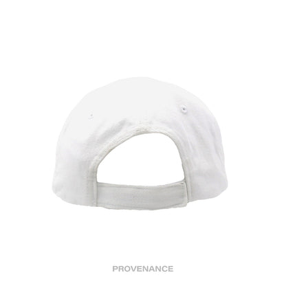 🔴 Balenciaga BB Logo Mode Embroidered Cap Hat - White