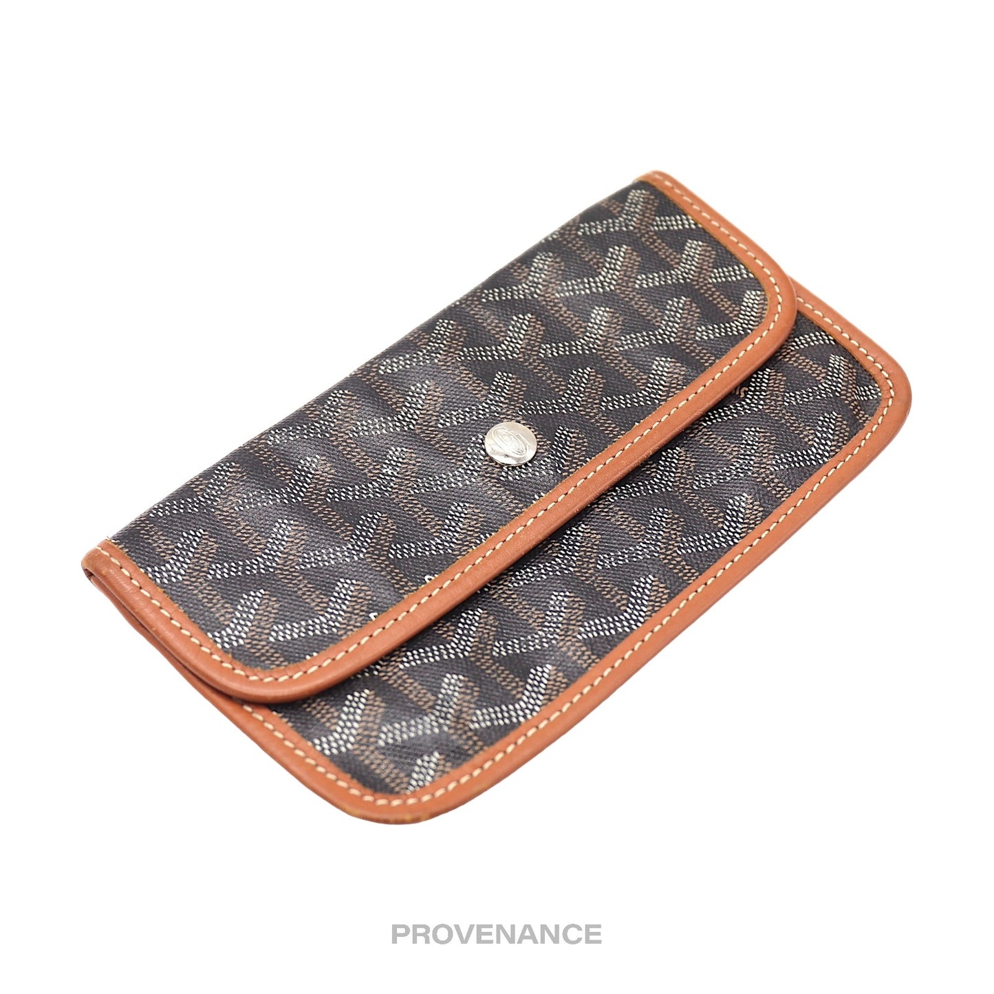 🔴 Goyard St. Louis Pouch - Black/Tan Goyardine