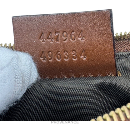 🔴 Gucci Key Pouch Cles - GG Supreme Brown