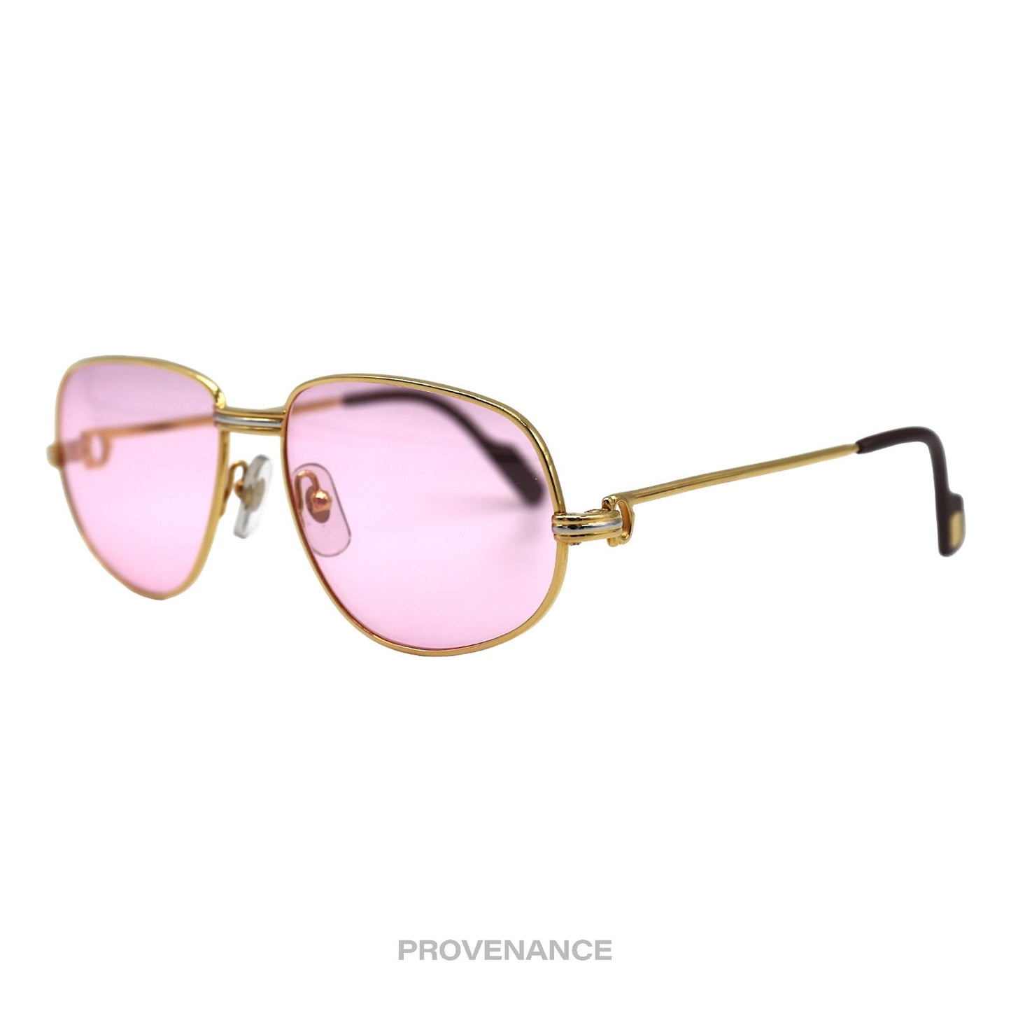 🔴 Cartier Romance Louis (Drake) Sunglasses - Gold Pink 54