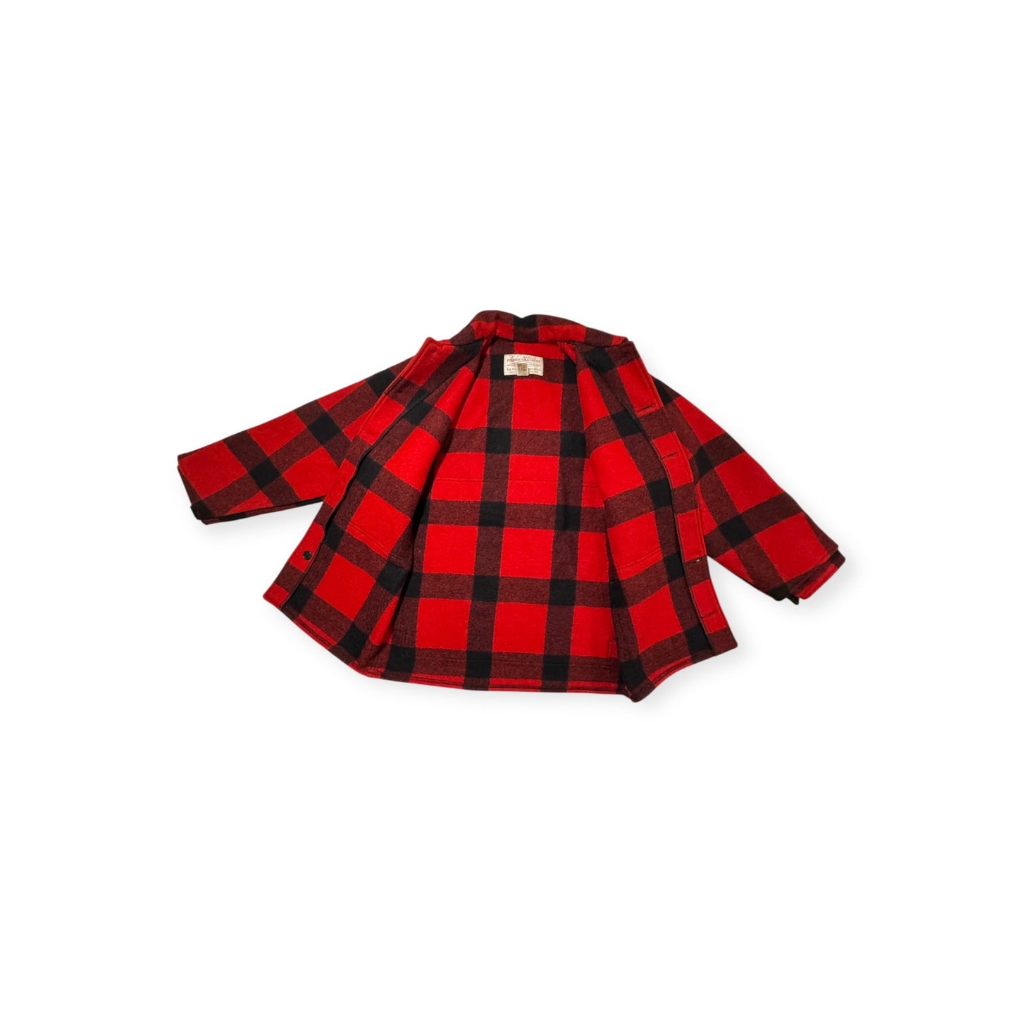🔴 Filson Double Mackinaw Cruiser - Red/Black Plaid 36 XS