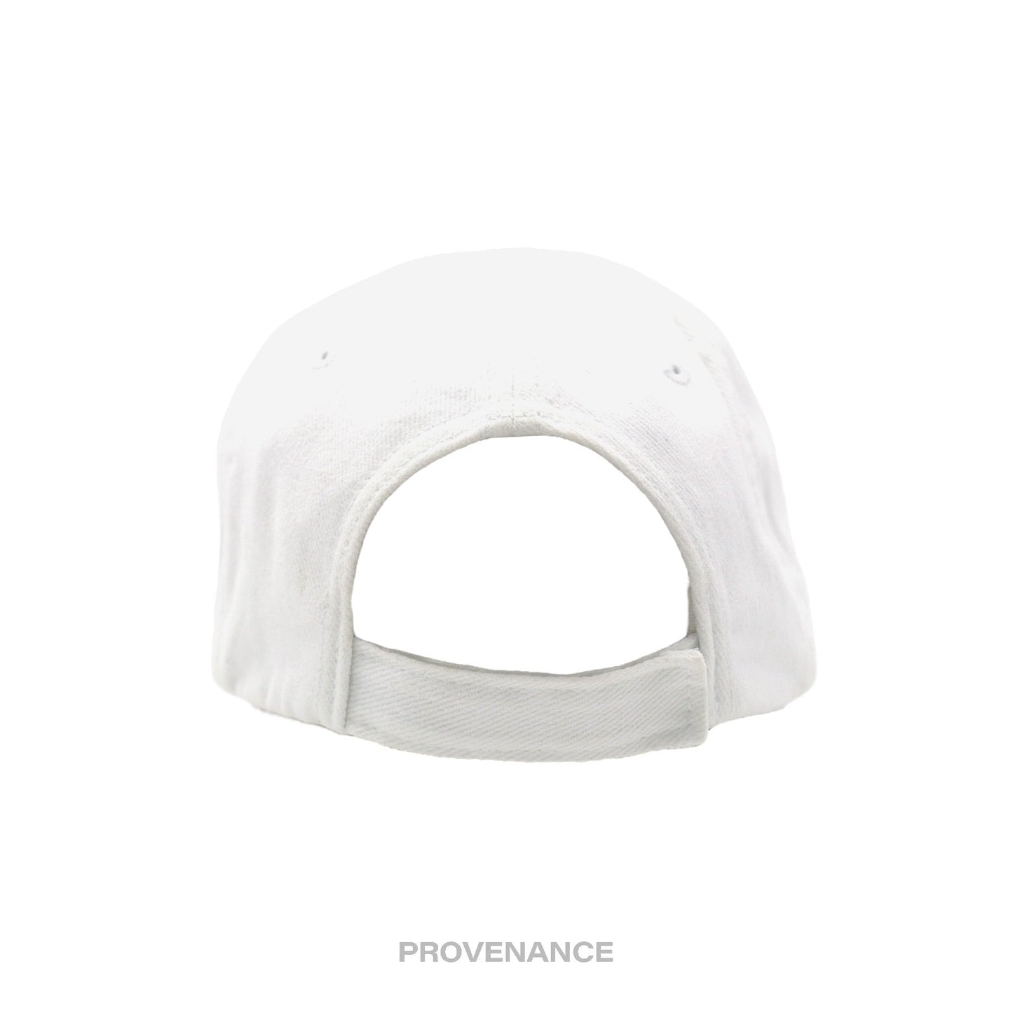 🔴 Balenciaga BB Logo Mode Embroidered Cap Hat - White