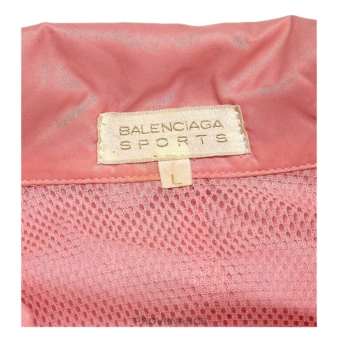 🔴 Balencigaa Sports Logo Nylon Tracksuit Set - Pink L